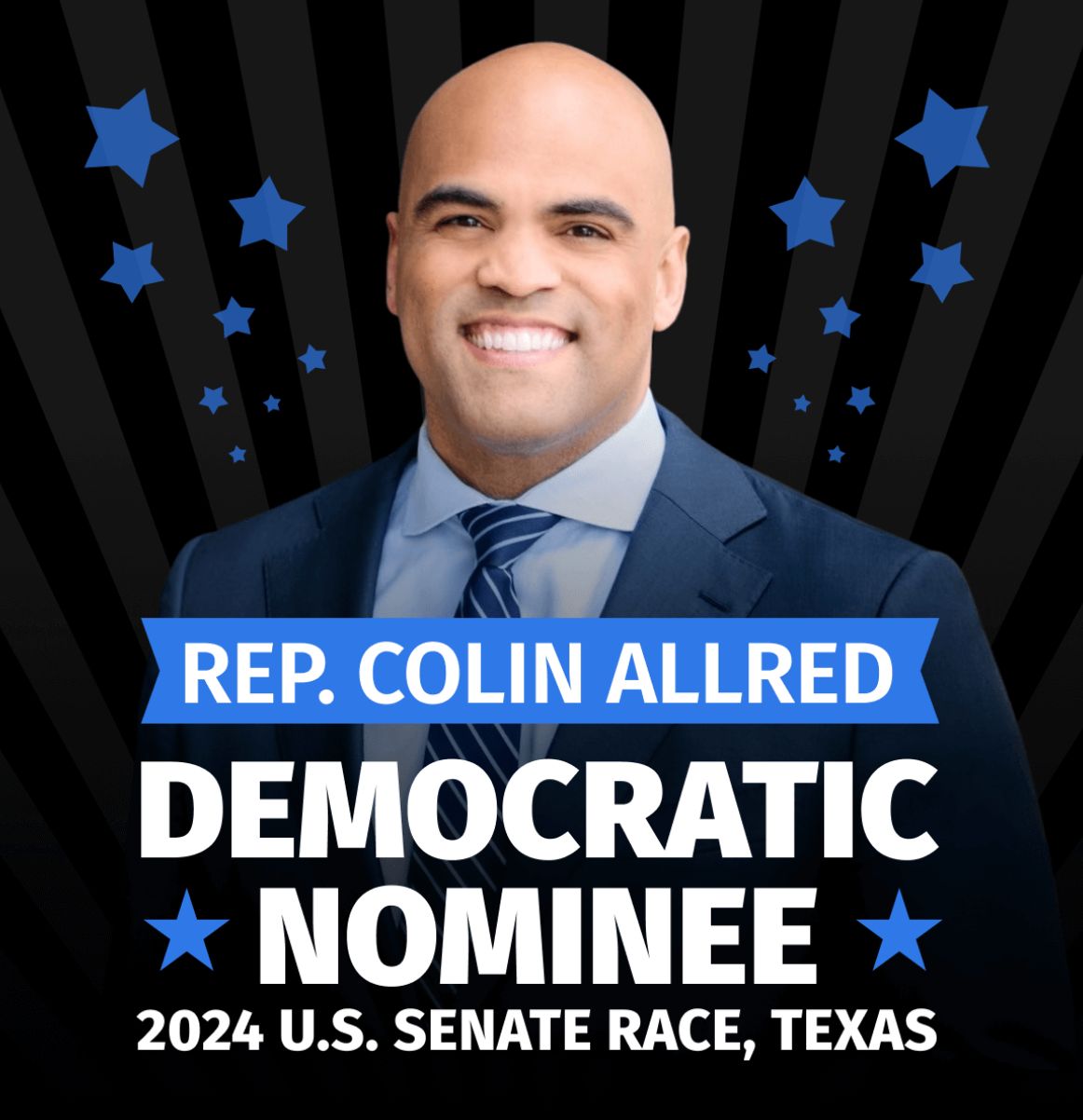 Colin Allred will be the Democratic nominee to go up against Ted Cruz in Texas' highly competitive Senate election later this year.